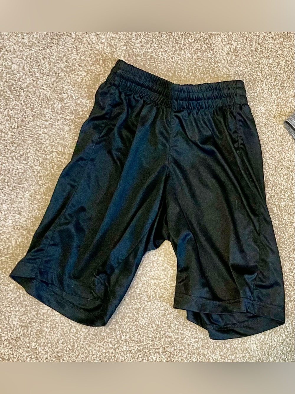 Black Kids Athletic Shorts